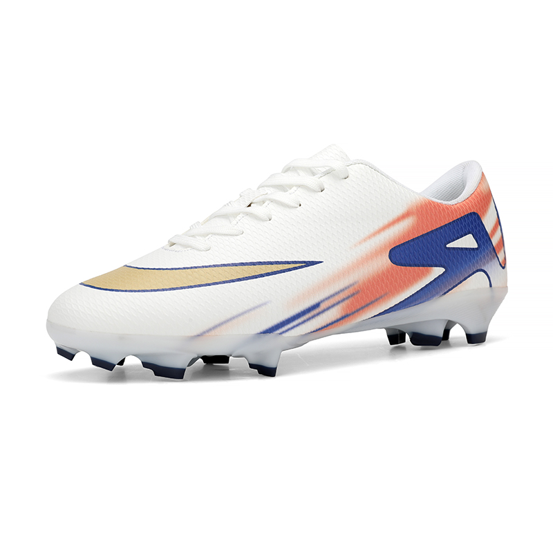 Schnelle Fußballschuhe niedrig schneiden Fußballschuhe Gesellschaft Stollen Fußballplatzstiefel Grastraining Original Professionelles Sneaker Spiel: Schwarz / 35