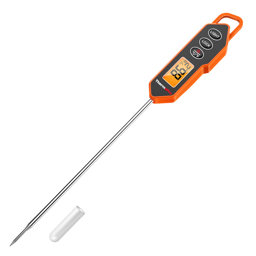 Thermopro TP01H Snel Lezen Digitale Koken Keuken Thermometer Met Achtergrondverlichting Lange Probe Bbq Vlees Thermometer Voor Oven Melk