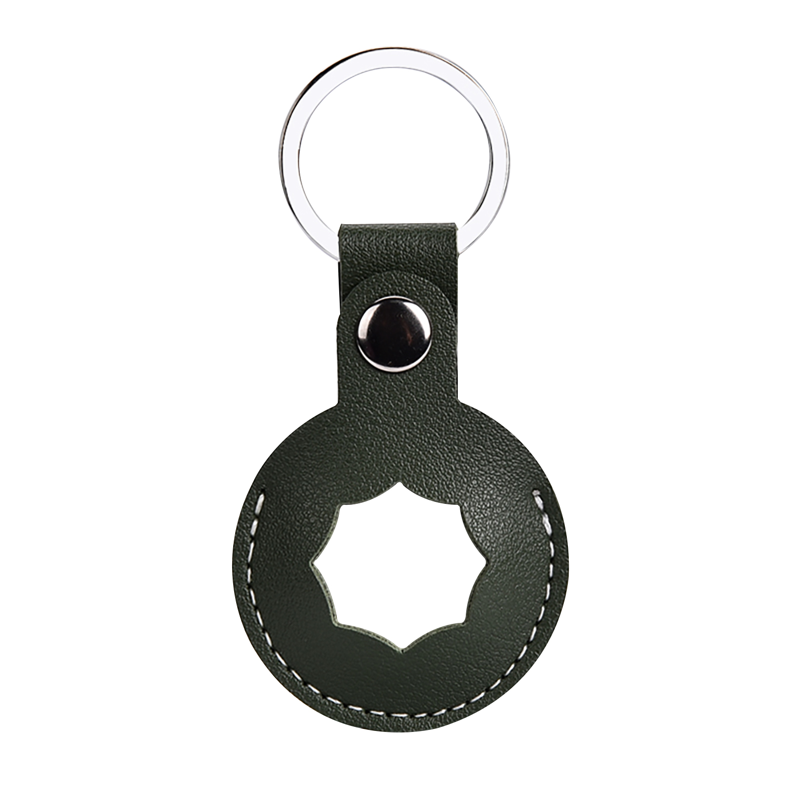 Schutzhülle für smart tracker, weich, tragbar, kratzfest, stoßfest, waschbar, mit haken zur aufbewahrung, passend für airtag: Grün