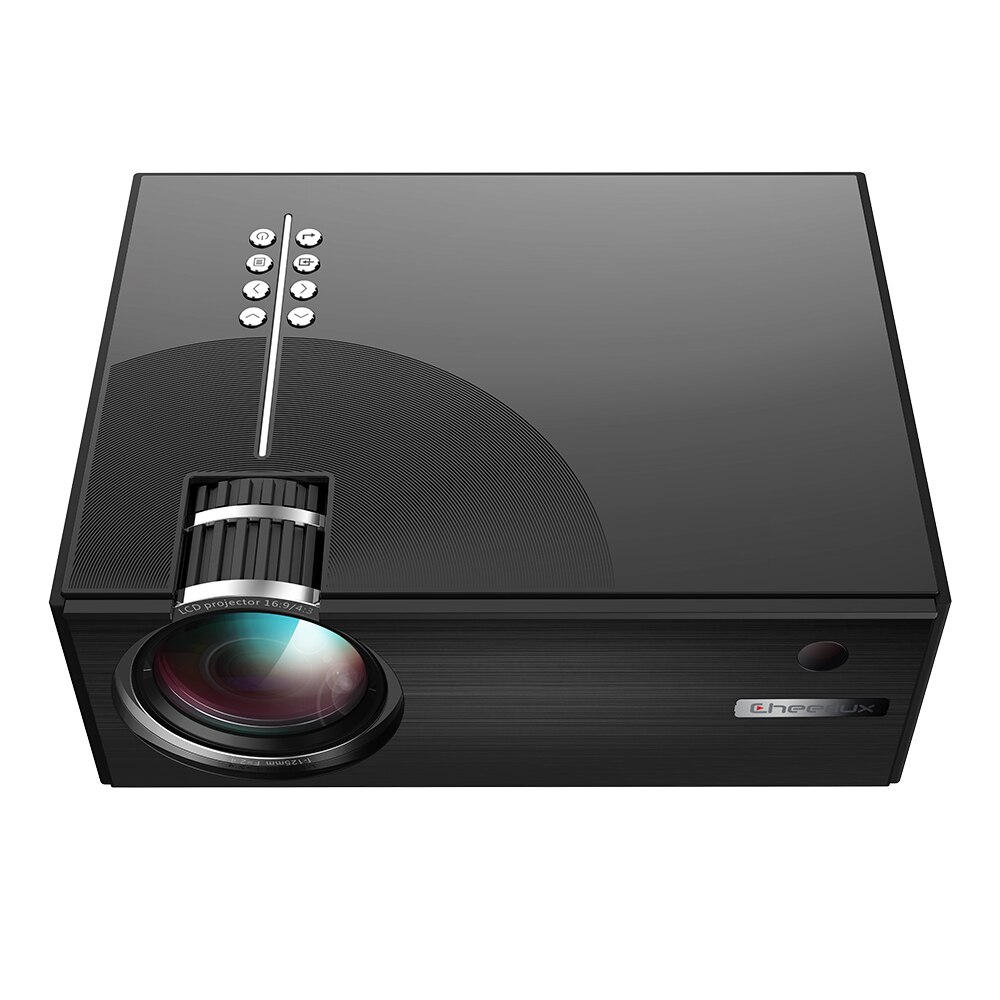 C7 portable full HD same screen LED function family party projector black support mobile phone same screen