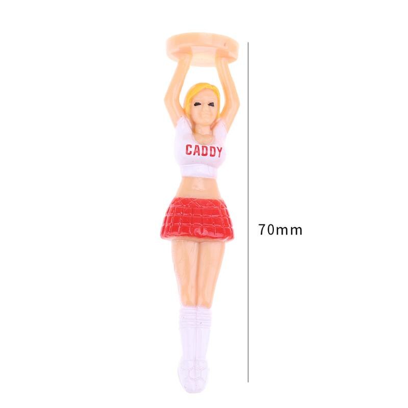 5 uds belleza animadora modelo en forma de pelota de Golf soporte de Tee práctica pelotas de Golf de pie de formación artículos auxiliares
