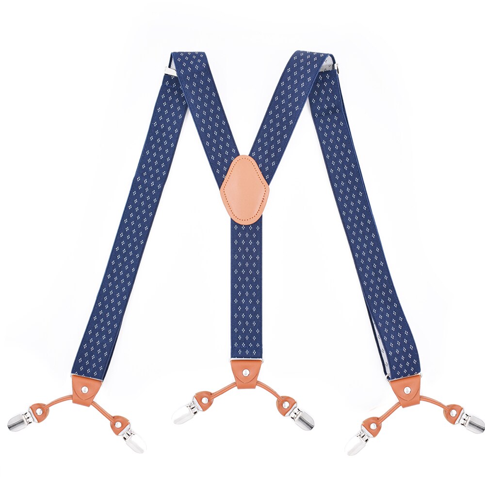 Heavy Duty Big Tall Suspenders for Men Wedding Y-back 3.5cm Wide Adjustable Elastic Trouser Pants Braces Suspensorio Masculino: Style F