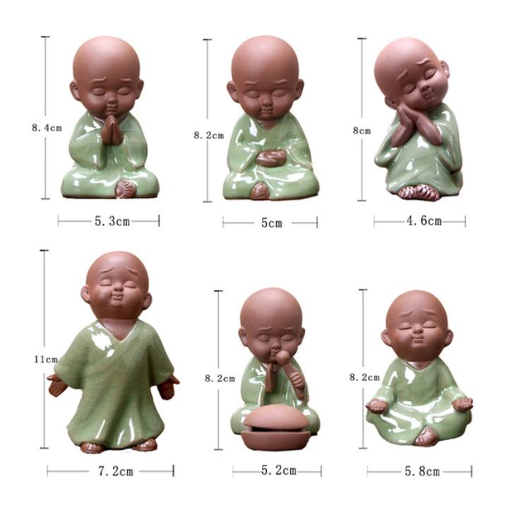 6 stijlen leuke 3D baby Boeddha Siliconen mallen 3D Boeddha zeep maken mold handgemaakte Boeddha standbeeld mal hars klei kaars mallen