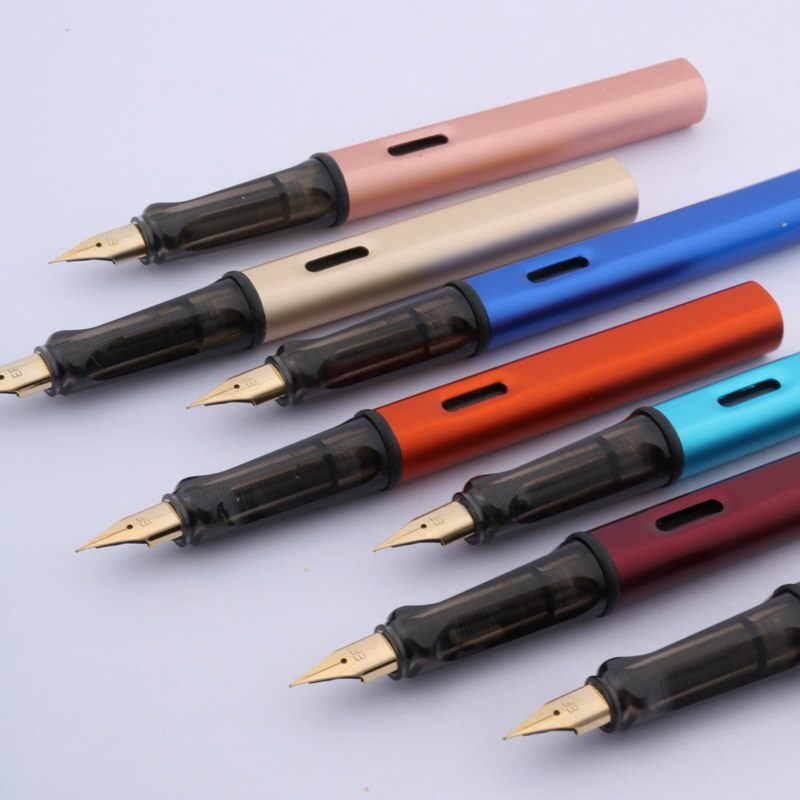 multiple 01 colour Fountain Pen ink pens Frosted holder metal EF 0.38mm Stationery Office school supplies