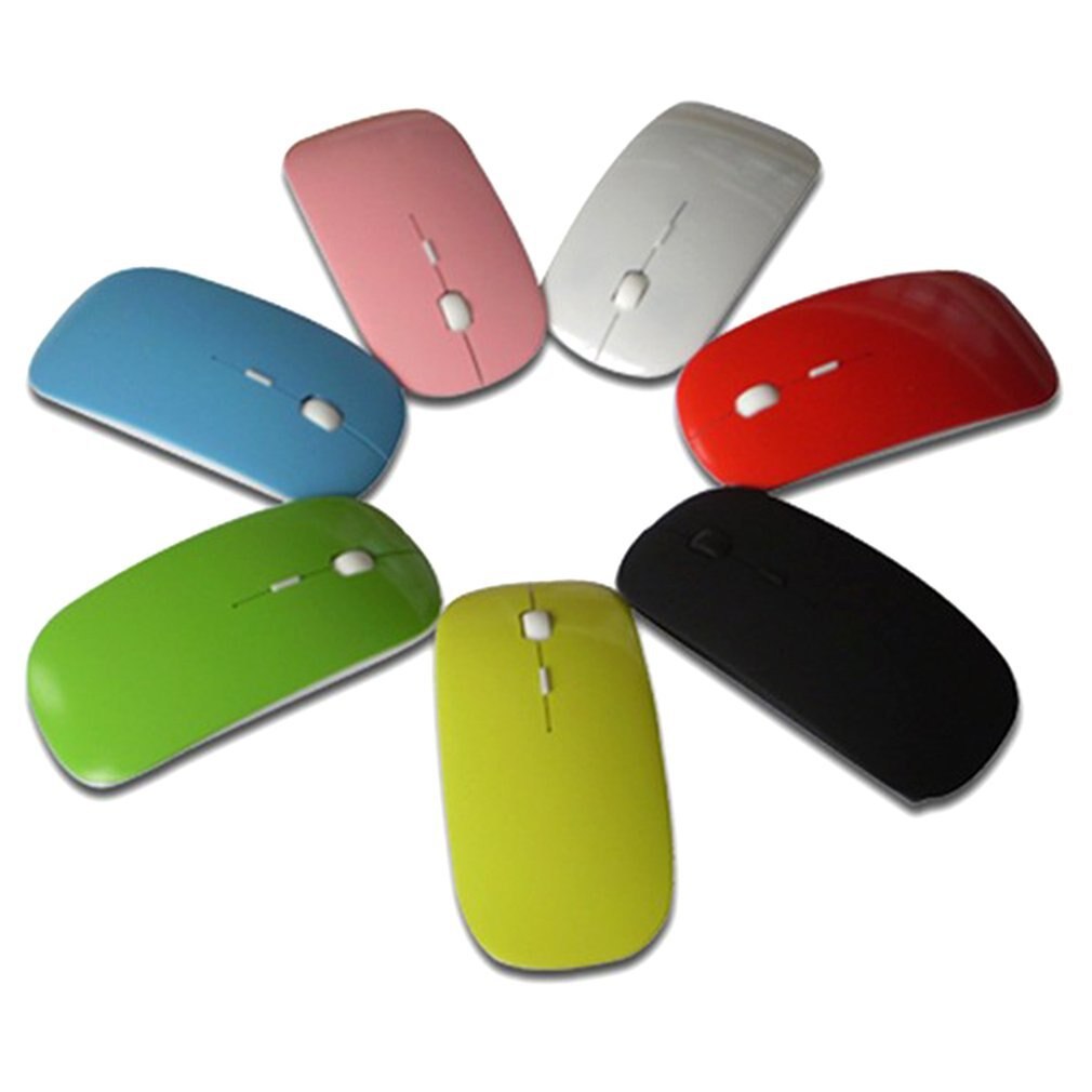 Factory Direct Supply Mouse Special Offer Thin Wireless Mouse 2.4g Blue Ray Notebook Computer Mouse