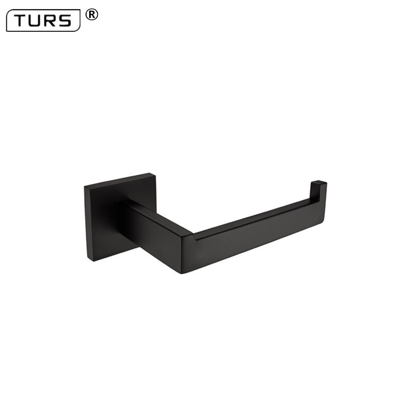 SUS 304 Stainless Steel Bathroom Hardware Set Black Matte Paper Holder Toothbrush Holder Towel Bar Bathroom Accessories: Paper Holder