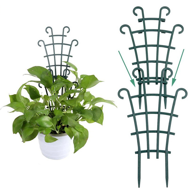 Kunststoff Pflanze Unterstützung Stapel Rahmen Reben Garten Reben Kletter pfahl Stand Blume Topf Gestell feste Stange Gewächshaus Anordnung
