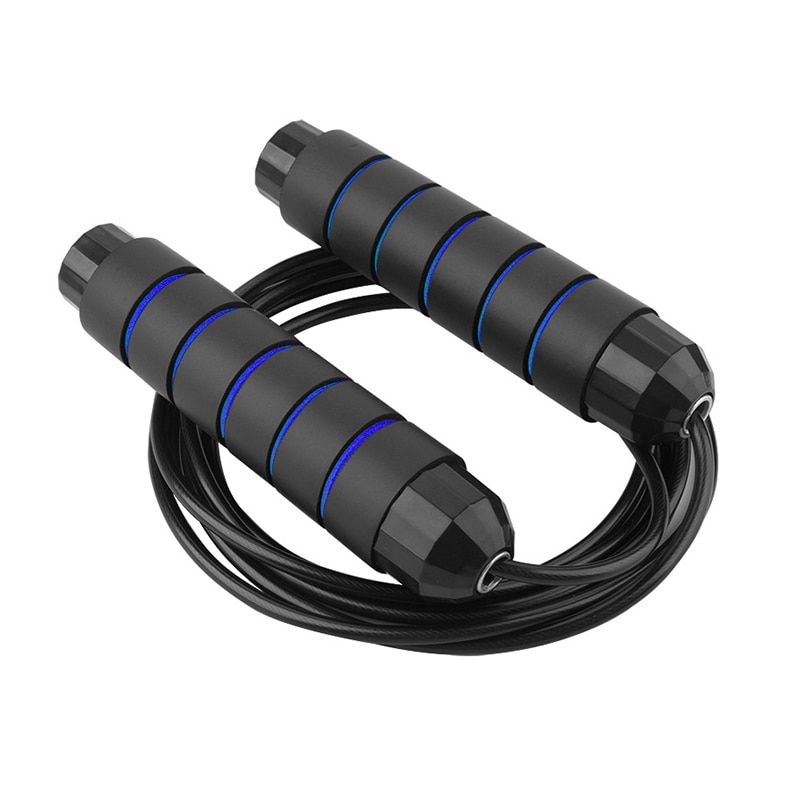 Heavy Weighted Jump Rope Solid PVC Tool Sweat-proof for Boxing Training Fitness C44: blue
