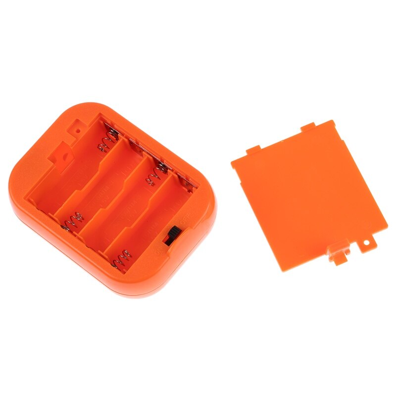Ventilador Mini para disfraz inflable de cabeza de mascota 6V alimentado por 4xAA batería seca naranja