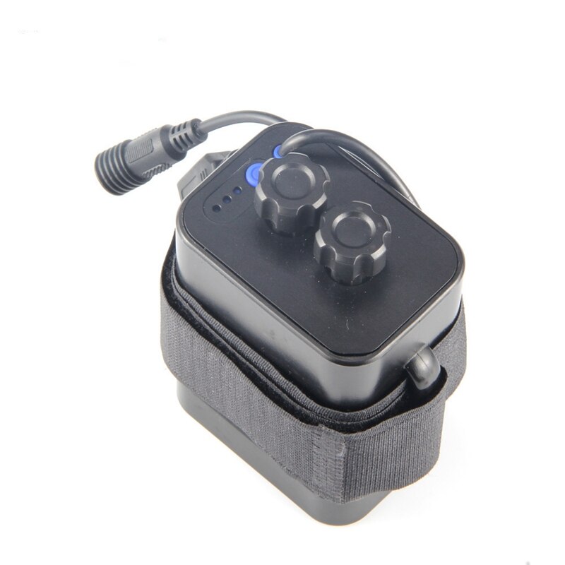 Elos -6 sektion 18650 vattentätt batteriväska 18650 batteripaket 5 vusb /8.4 vdc dual interface 18650 vattentät batterilåda