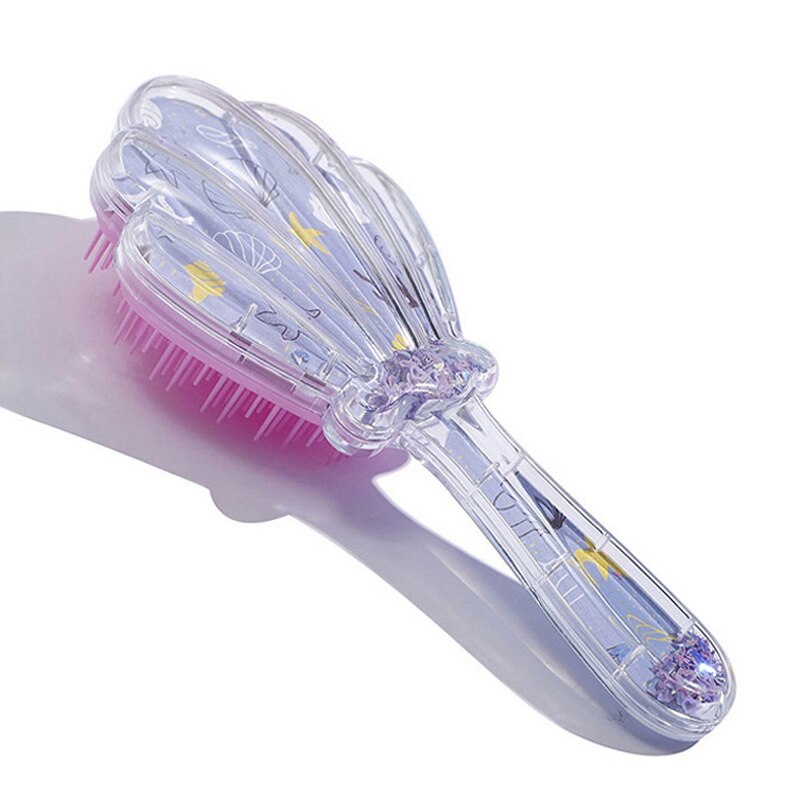 Baby Meisje Haar Borstel Anti-Statische Massage Kammen Cartoon Prinses Haar Kinderen Borstel Mooie Baby Meisje Care Haar Kam haar Accessoires: S6