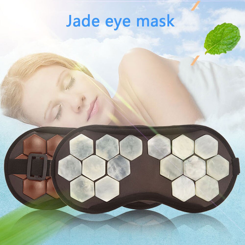 Masque pour les yeux à la Tourmaline germanium, jade, thérapie magnétique, santé, ombrage, masque pour le sommeil