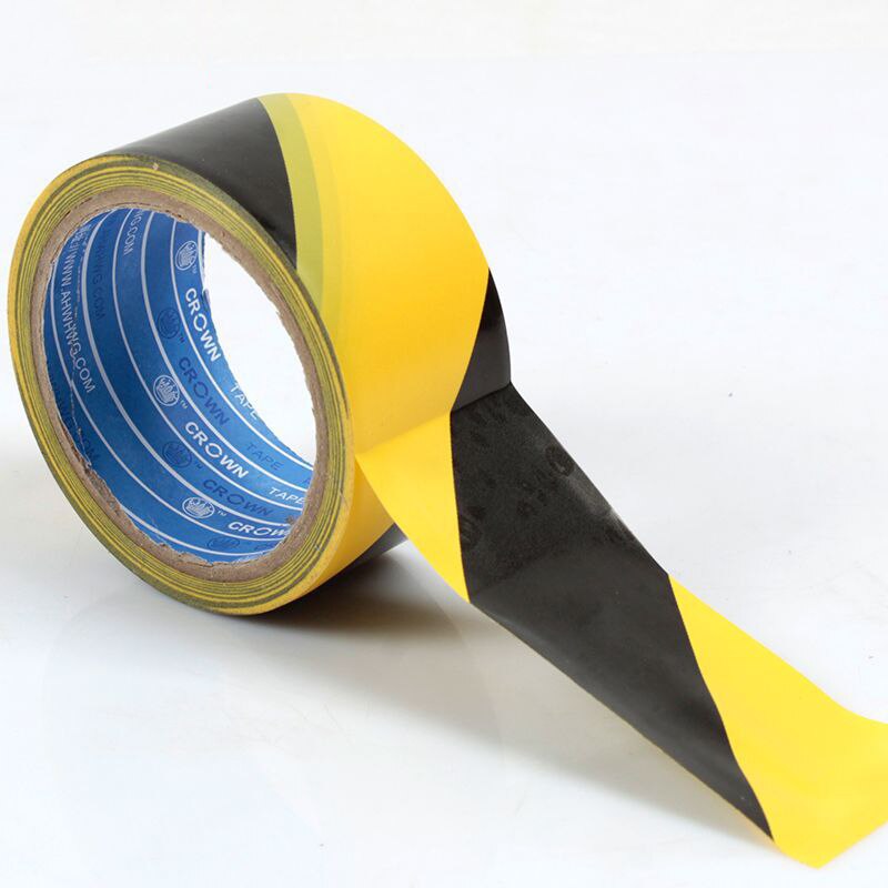 Two-Tone Warning PVC Anti-Static Moisture Tape Ground Line Alert Landmarks Floor Identity Rubber Red Yellow and Black