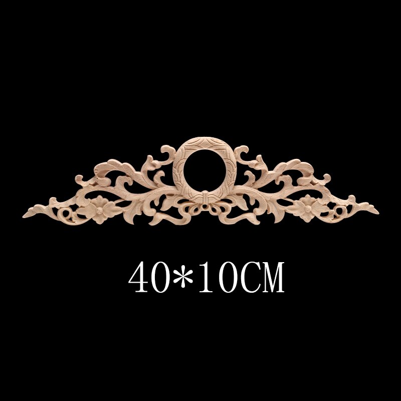 Europese Decal Houtsnijwerk Massief Houten Deur Hart Bloem Home Decoratie Retail En Hout Mouldings Hout Applique Muren: C44-2