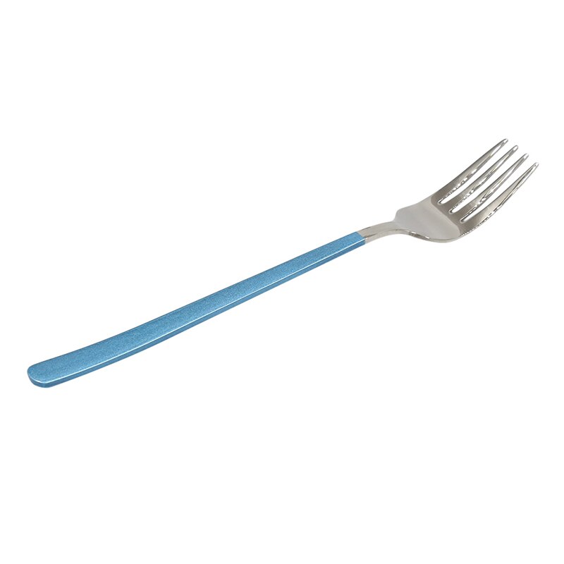 Cuillère fourchette or à Long manche | Fourchette à Long manche, cuillère pour la crème glacée vaisselle plaqué or Dessert thé cuillères à café cuillères en acier inoxydable
