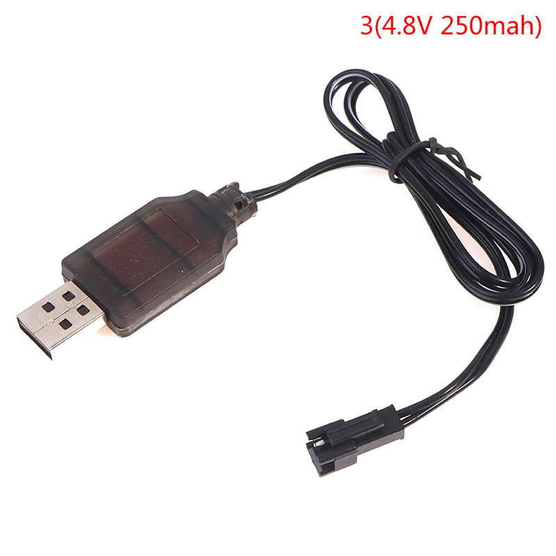 3.6-9.6V 250mA NiMh/NiCd Battery USB Charger Cable SM 2P Forward Plug Remote Control Car USB Charger Electric Toy~: Yellow