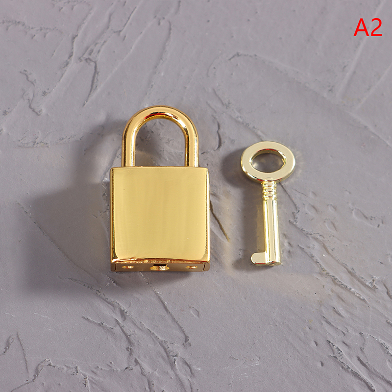 Mini Metalen Hangsloten Sleutelbagage Slot Met Sleutel Voor Juwelendoos Opbergdoos Dagboek Koffer Slot Hangslot Set: Zilver