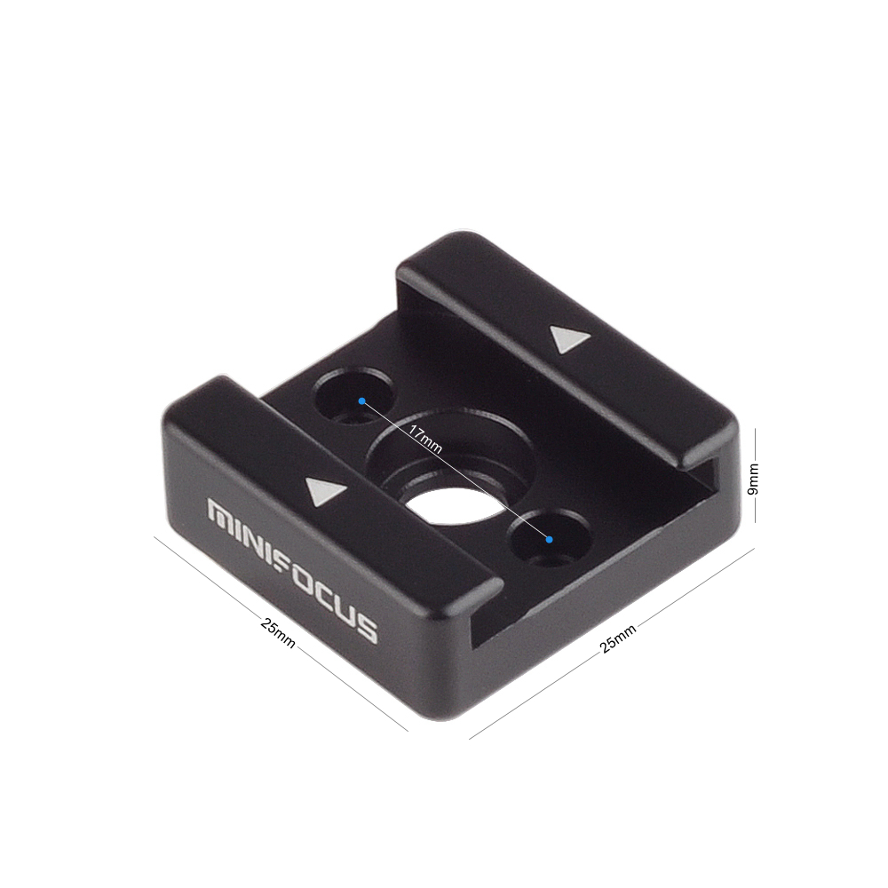 Bijgewerkt Koude Schoen Mount Adapter Beugel Universele Shoe Met 1/4 "Draad Gat Voor Dslr Camera Kooi Flash Led licht Monitor