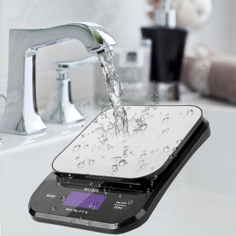 Electronic Coffee Scale Hand Versatile Bar Electronic Kitchen Scales Gram Scale 5kg 0.1g Kitchen Scale LED Display Food Scale