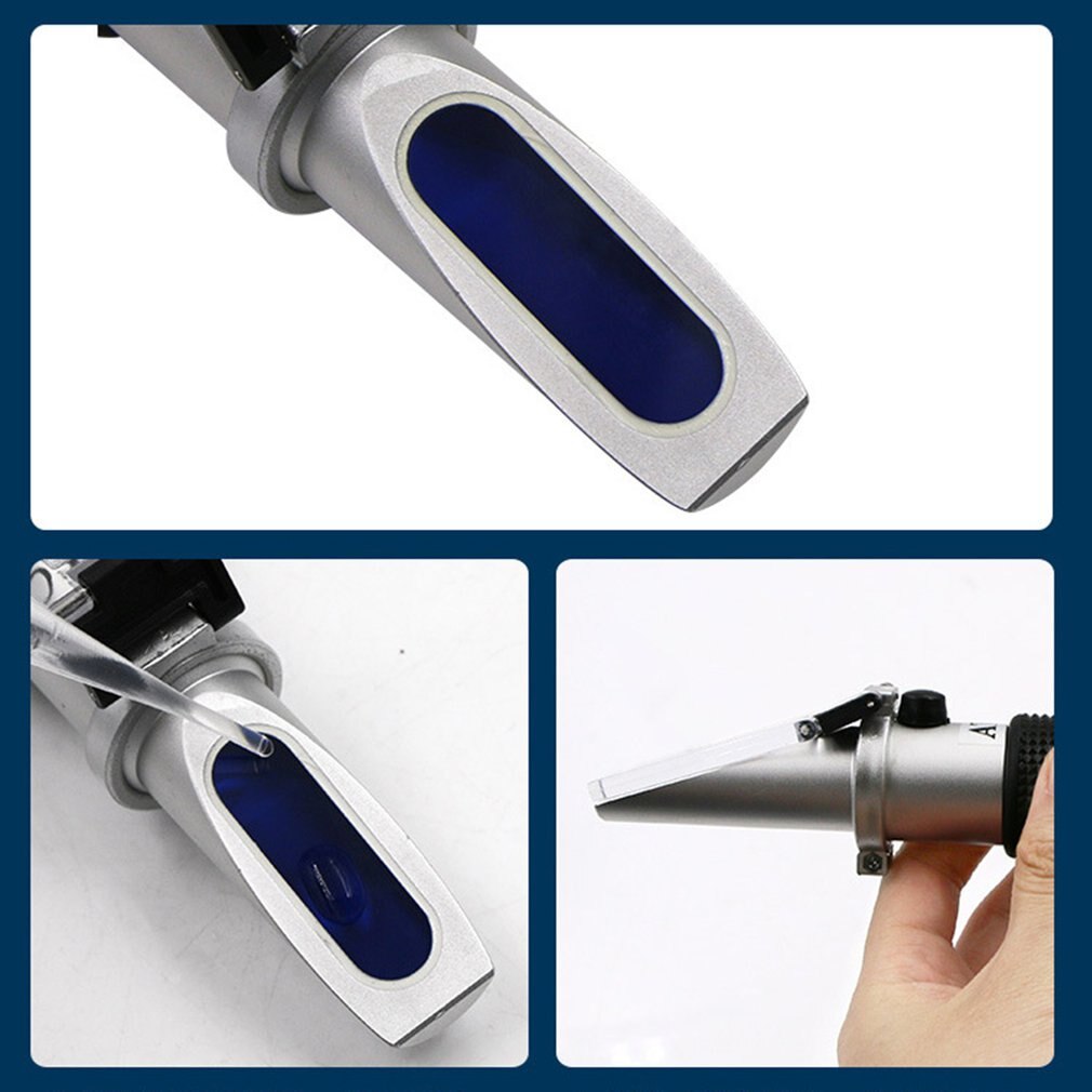 Hand-held 0-80% refractometer Adjustable manual focusing read directly With Built-in ATC Compensation Range 1 set