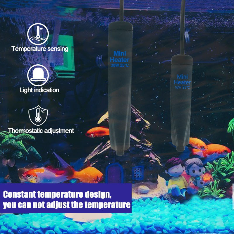 Température Mini chauffage incassable Aquarium chauffage tige réservoir de poisson constante Submersible chauffage tige plus Aquarium accessoires