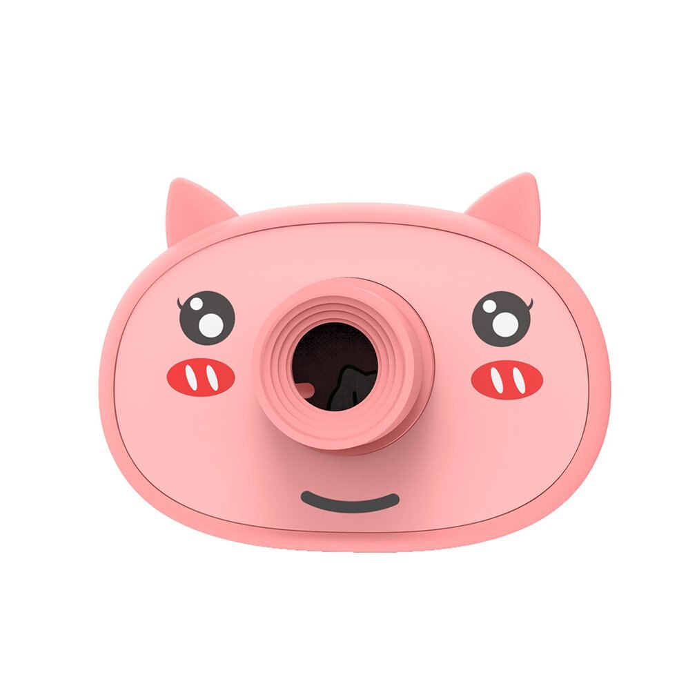 C2 appareil photo numérique pour enfants Rechargeable Mini appareil photo numérique petit garçon fille Simulation caméra jouet: Cute Pig