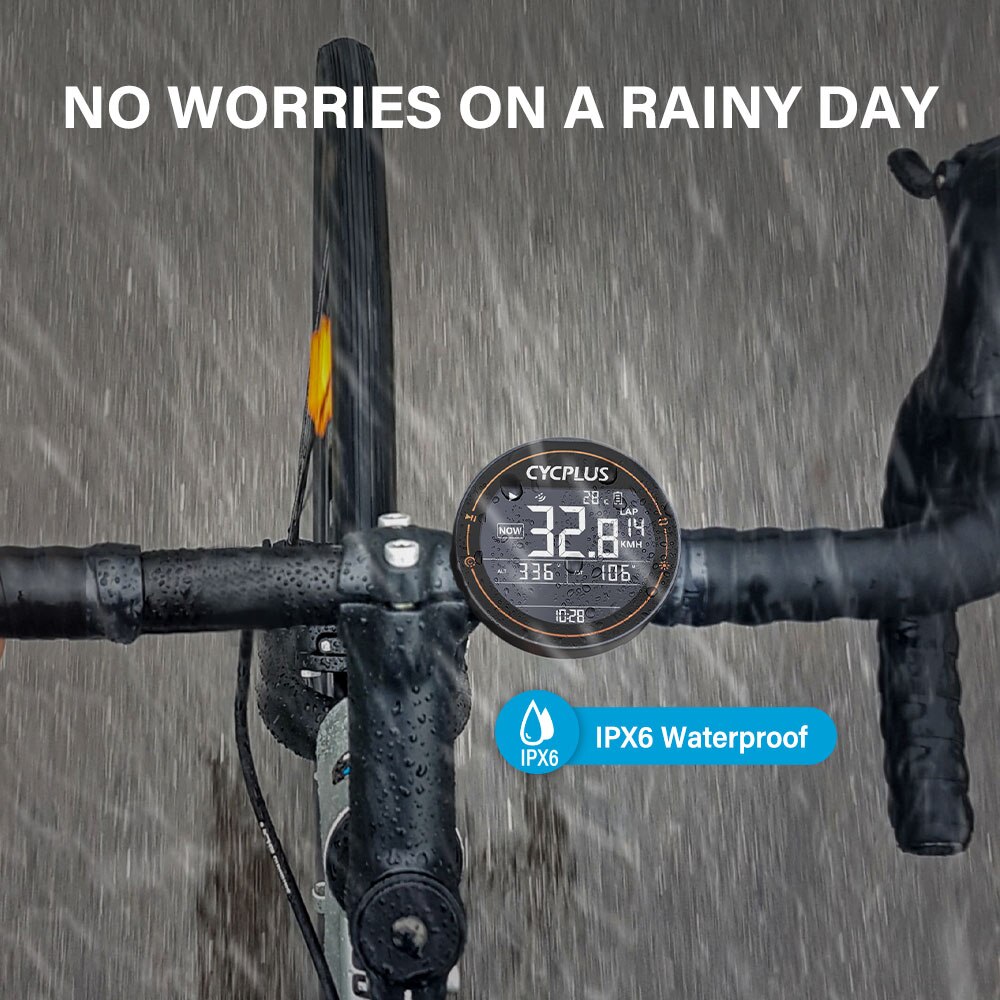 Cycplus Draadloze Fiets Computer Gps Snelheidsmeter Bt Ant + Fietsen Computer Waterdicht Met Cadanssensor Hartslagmeter