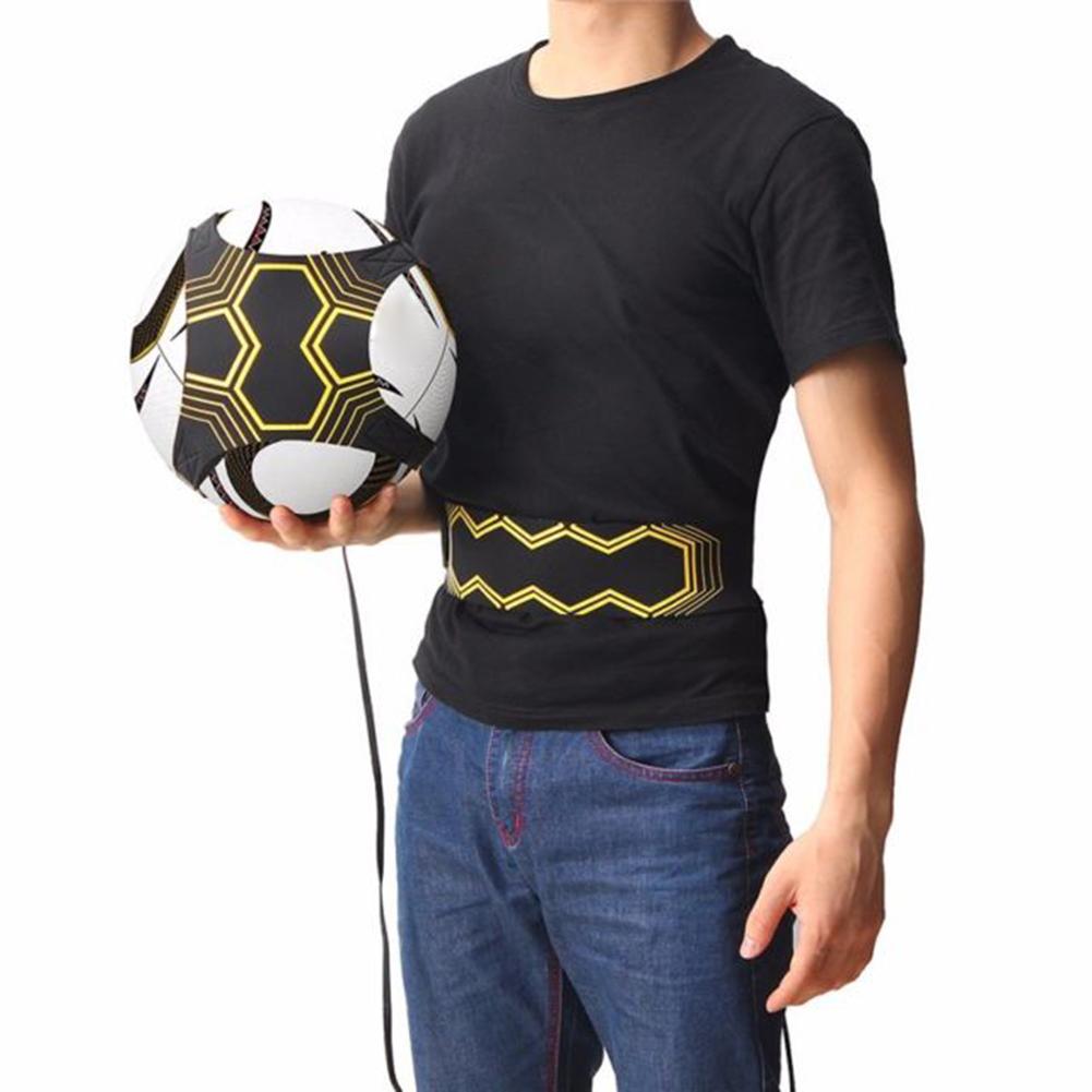 Control Skills Kick Ball Football Strap Training Aid Durable Elastic Returner Neoprene Practice Hand-free Soccer Trainer