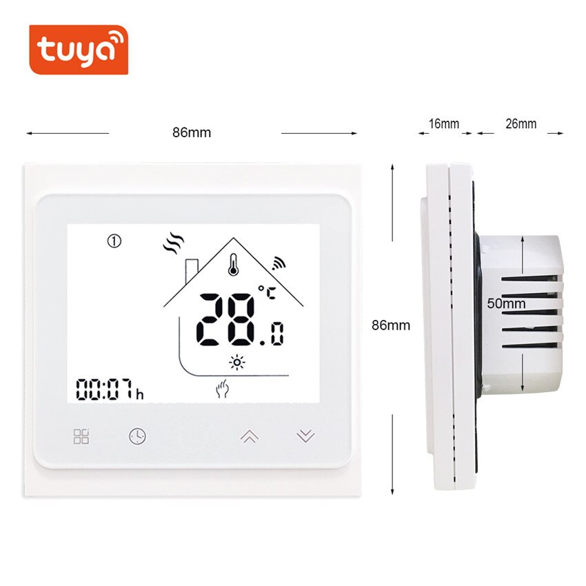 WiFi Smart Thermostat Temperature Controller for 3A Gas Boiler with Alexa Google Home Control Thermoregulator for Warm Room