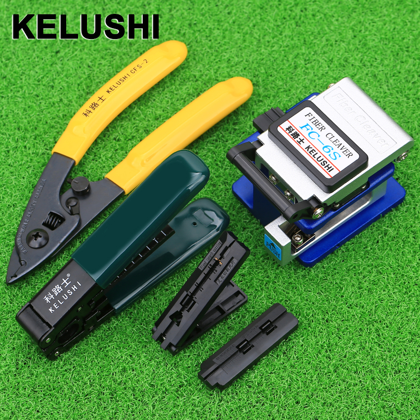 KELUSHI – pinces à dénuder 5 en 1, cliveuse de Fiber optique, Double Port pour wmilleuse, Ftth Fttx