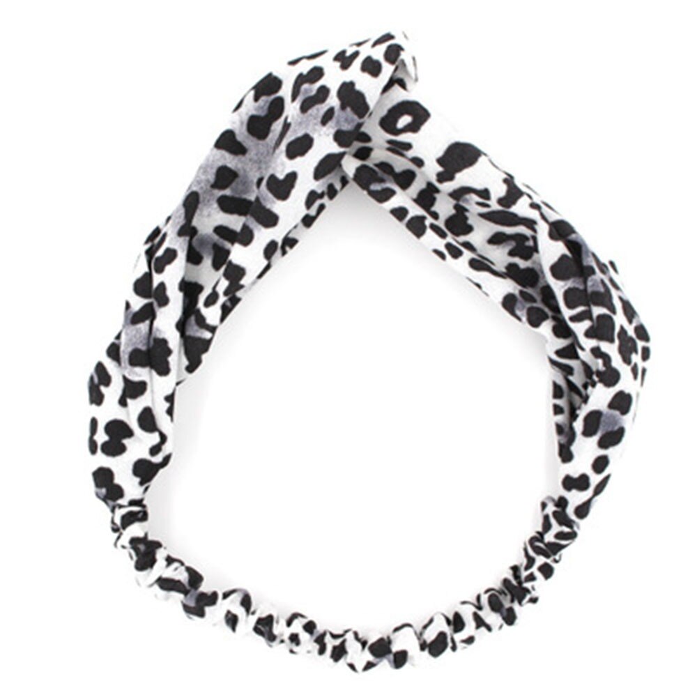 Haaraccessoires voor dames, luipaardprint hoofdbanden, tulband haarband met kruisknoop, elastische sport haarband, hoofddeksels