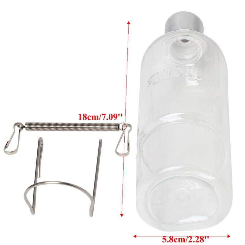 YYSD 350ml Pet Rat Water Drinking Bottle Hamster Rabbit Dispenser Cylindrical Feeder