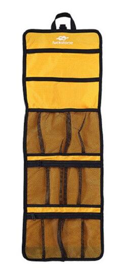 Outdoor bergbeklimmen rotsklimmen veiligheidsharnas haak/touw tas snelspan opbergtas boomklimuitrusting wanduitrusting: Geel