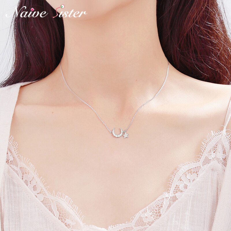 Böhmischen Mond Sterne Kristall Herz Choker Halskette für Frauen Schmetterling Halsketten Anhänger auf Neck Chocker Mädchen Koreanische Schmuck