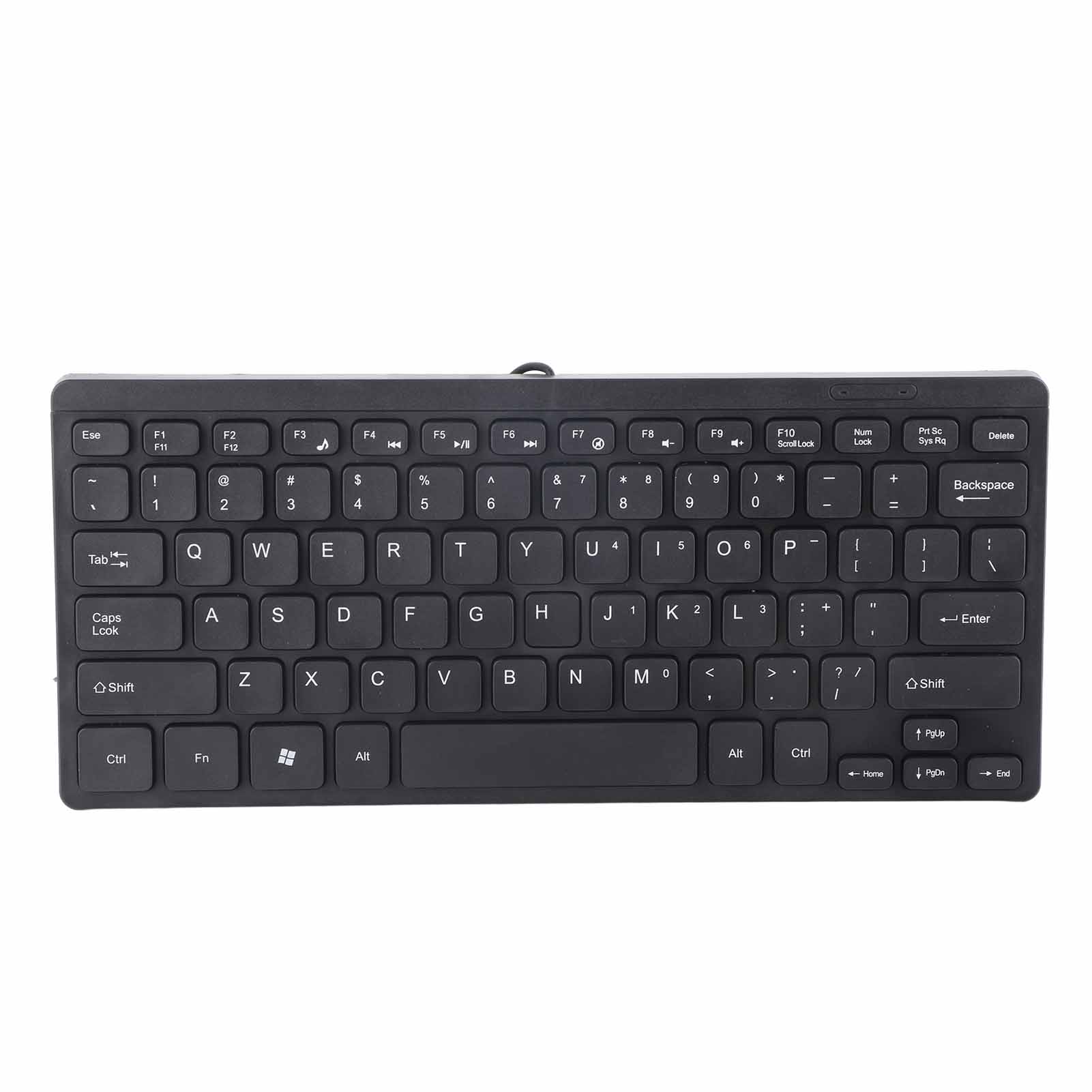 78 Keys USB Wired Keyboard ABS Waterproof Multimedia Computer Keyboard for Home PC Desktop Laptop