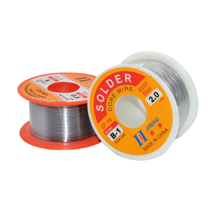 Colofonia de plomo de estaño 63/37 2.0%, soldadura de núcleo fundido 0,3/0,4/5/6/8/1 MM