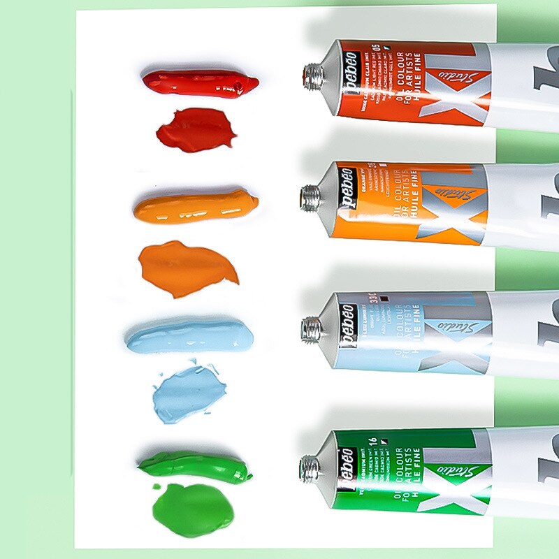 Pebeo 200ML Oil Paints Tube Single Oil-painting Pigment Colors for Artists Students Beginners Art Supplies Part 2