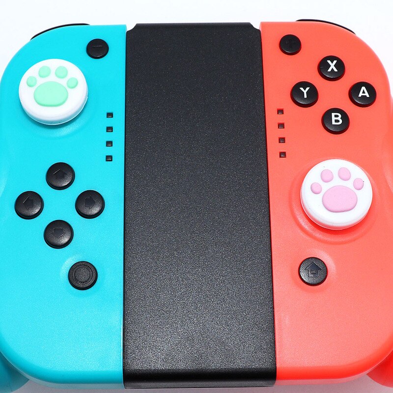 2PCS Lovely Cat Paw Thumb Stick Grip Cap Joystick Cover For Nintendo Switch NX Lite Joy-Con Controller Gamepad Thumbstick Case