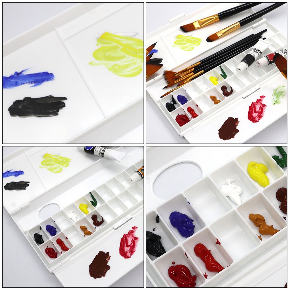 Foldable Watercolor Pigment Box Practical Artist Student Watercolor Case