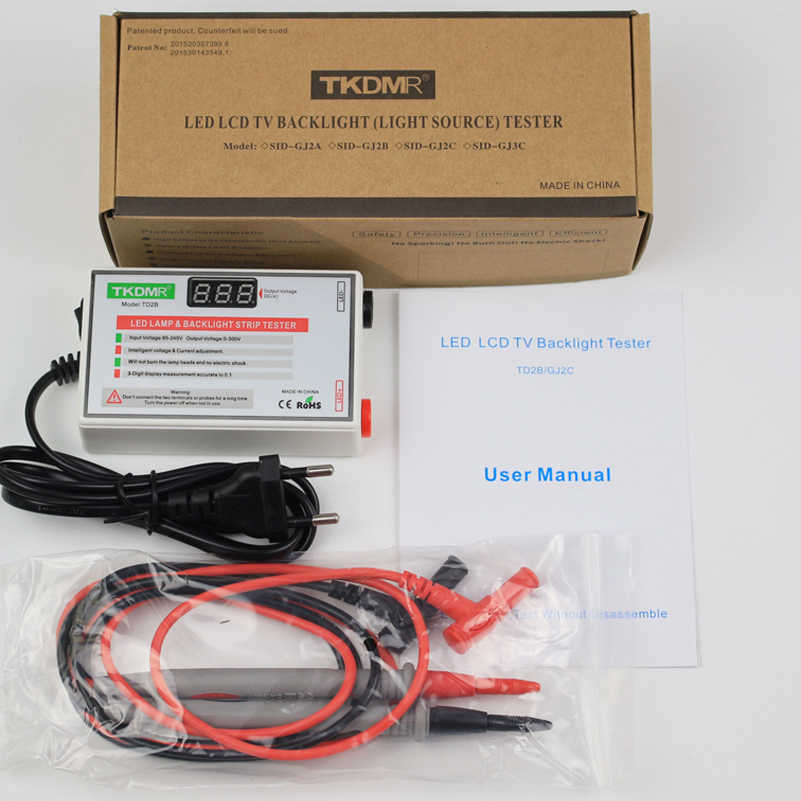 TKDMR LED Tester 0-300V Output LED TV Backlight Tester Multipurpose LED Strips Beads Test Tool Measurement Instruments