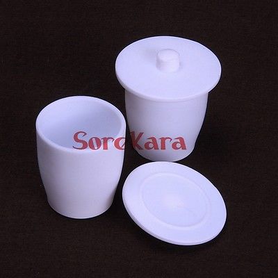 Vaso de crisol de PTFE de 100ml con tapa de cubierta, vaso de PTFE, resistencia a los ácidos alcalinos