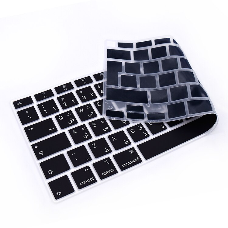 Arabic Arab language for Apple MacBook Air 13.3 13 inch A2179 A2337 with Touch ID Silicone Keyboard Cover skin