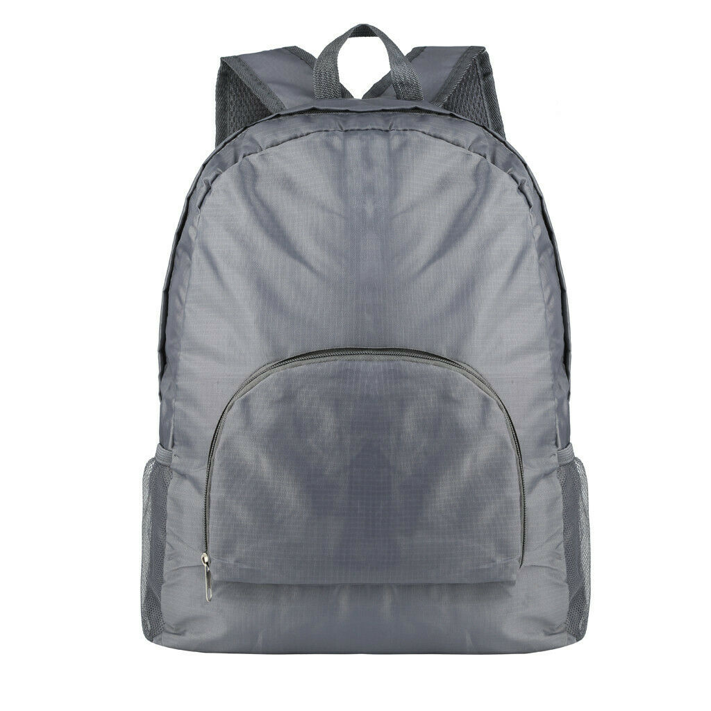 plus récent hommes femmes pliant Portable en plein air Sport randonnée Camping voyage sac à dos sac à dos sac à dos: Gris