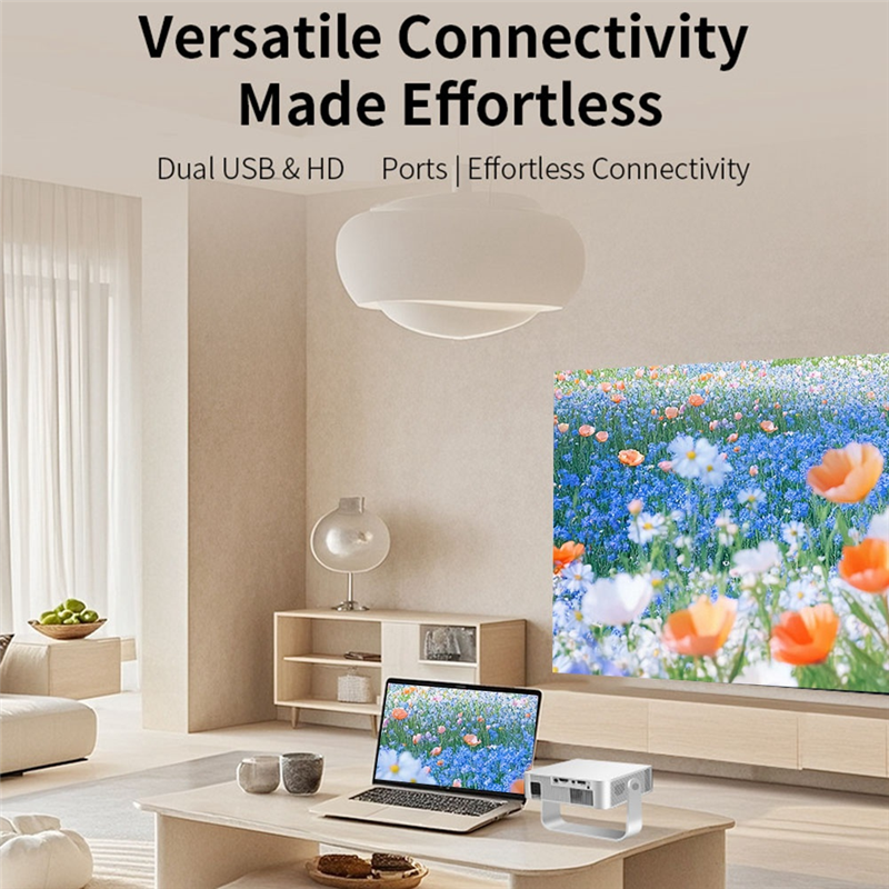 BTLIFE-Ultra HD-Projektor Bluetooth 5.0 Wifi 6, einheimisch 720P & 4K-Unterstützung, Android 11 für Heimkino-Autofokus