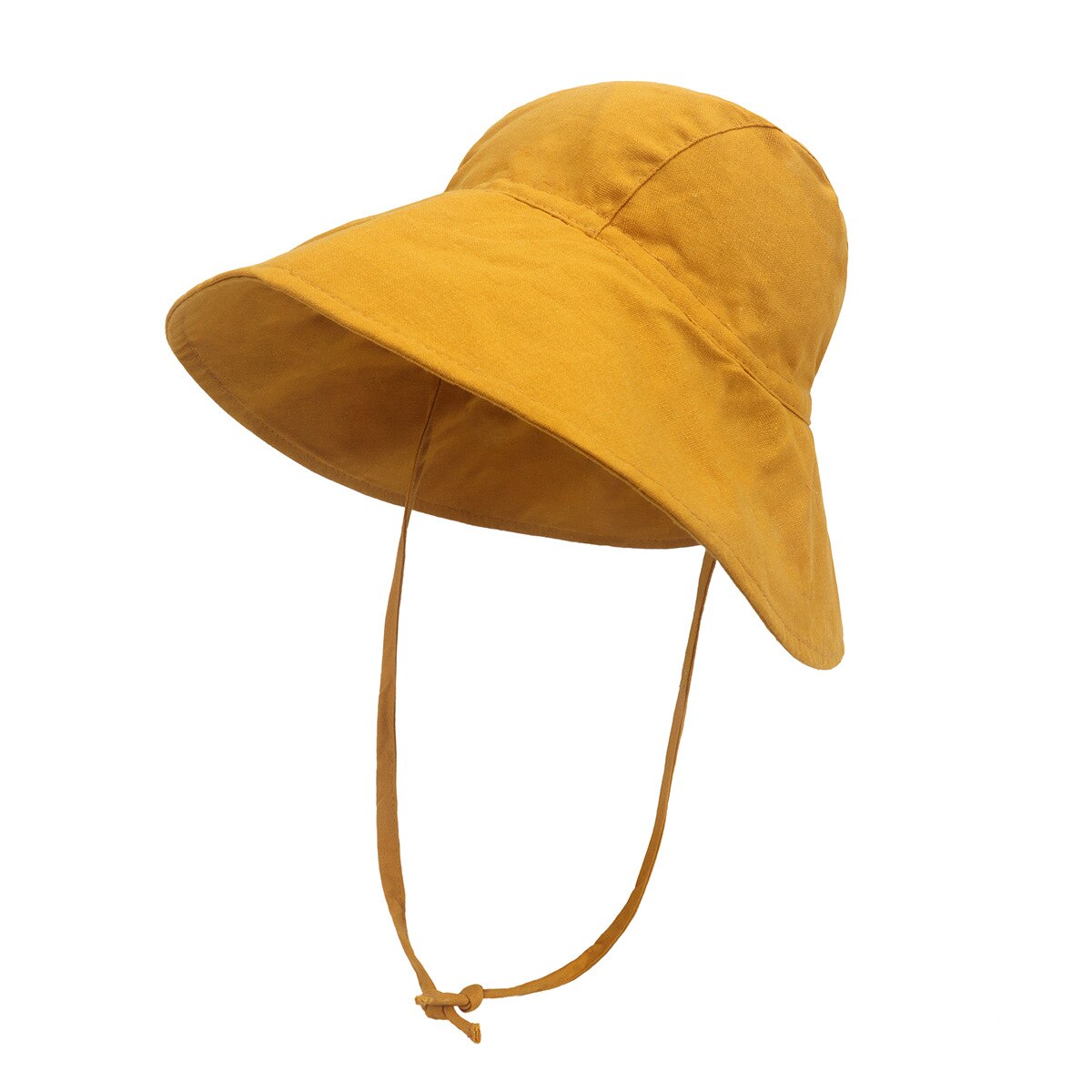 2022 New Children&#39;s Sun Hat Baby Girls and Boys Outdoor Big Brim Bucket Hats Breathable Quick-drying Uv Sun Protection Hat Kids: turmeric / M