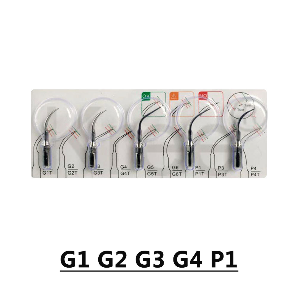 5 stücke Dental Ultraschall-scaler Spitze Skalierung Parodontologie Endodontie Fit SATELEC DTE NSK Ultraschall Scaler: 5pcs WOODPECKER EMS
