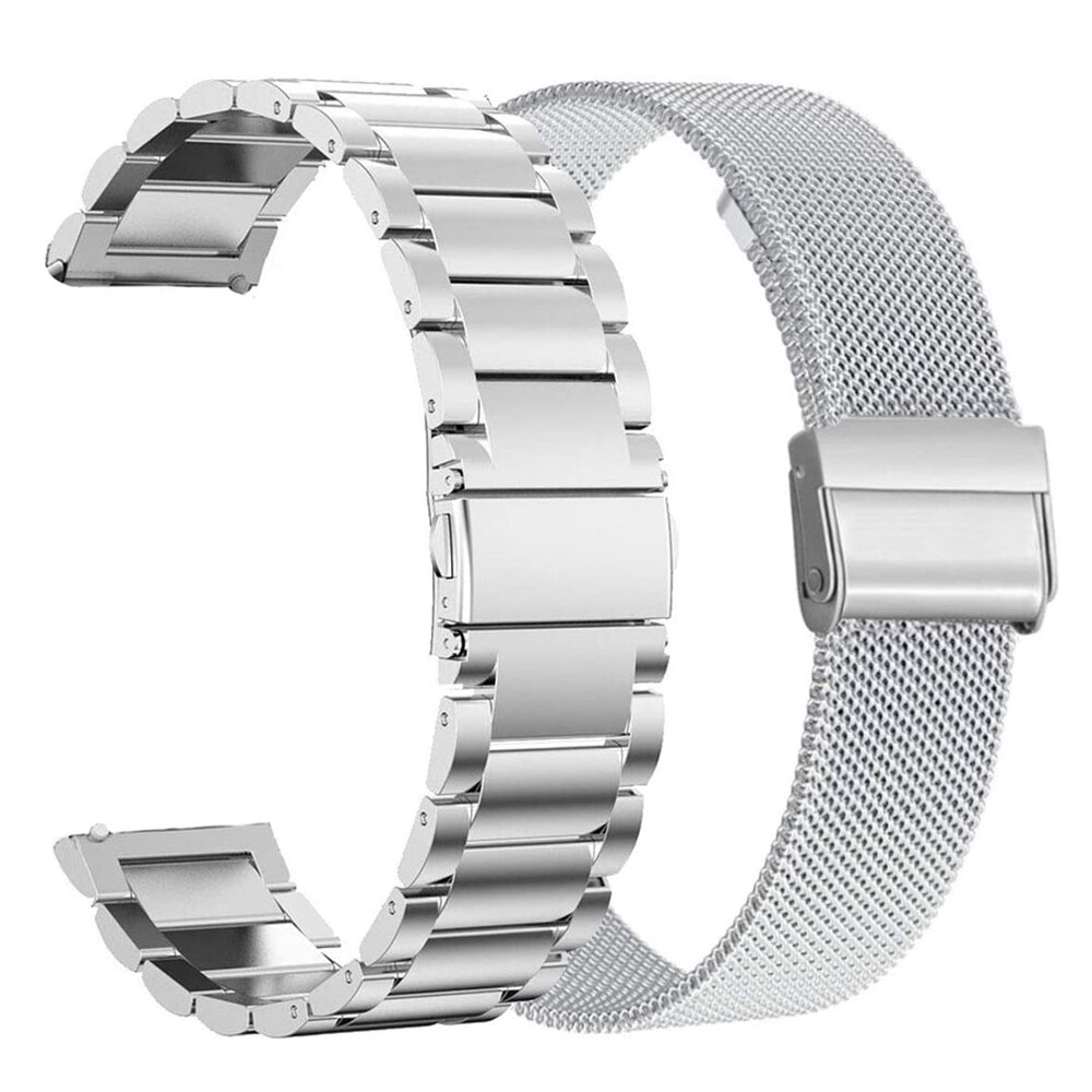Pulseira de metal para huawei relógio gt/gt2 46mm honra magia 2 pulseira banda inteligente cintas inoxidável para galaxy watch3 45mm pulseira