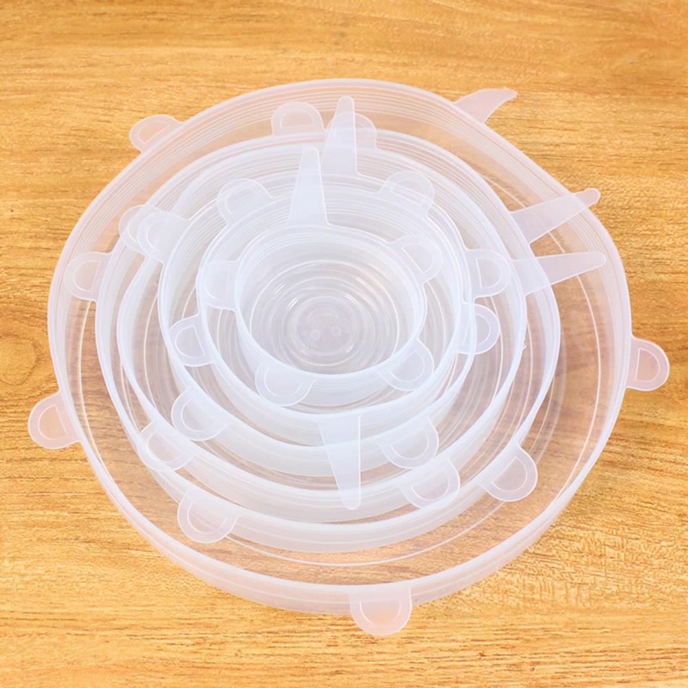 Tapas elásticas de silicona universales para cuenco, olla, para cocinar alimentos frescos, para microondas, 1 Uds.