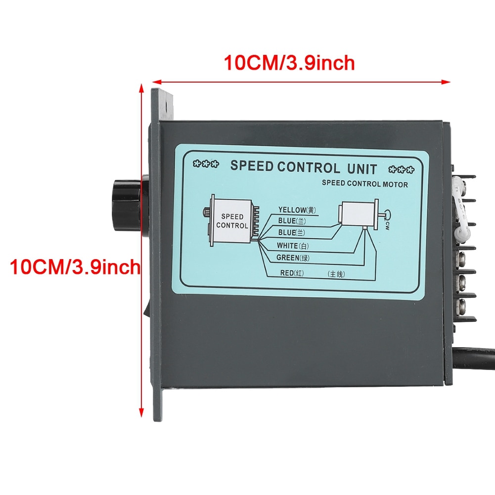 Ac 220v motorhastighetsregulator 50hz 400w digital justerbar trinnløs plc motorhastighetsregulator 0-1450 o / min hastighetsregulator