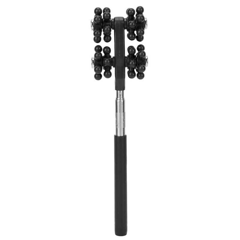 Extendable Massage Roller Telescopic Massage Roller 360° Rotation for Head: black